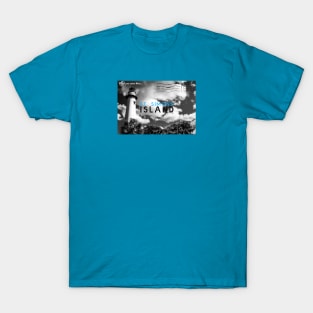 St. Simons Island Postcard b&w T-Shirt